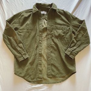 Aritzia Cordaroy army green jacket
